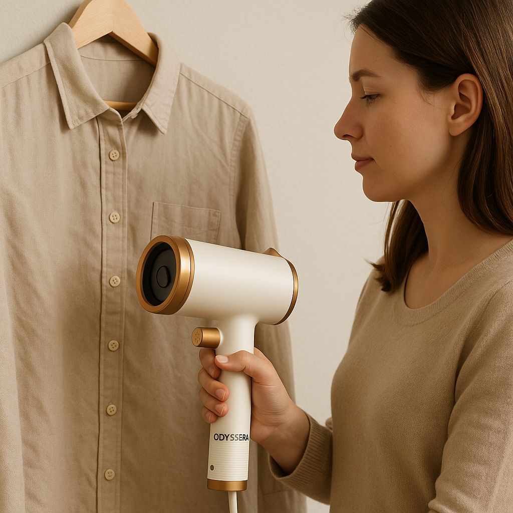 NOMADO™ - Défroisseur de voyage compact et léger